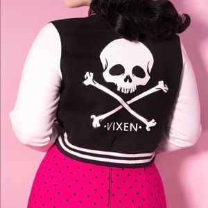 VIXEN GIRL GANG LETTERMAN JACKET - VIXEN BY MICHELINE PITT NWT